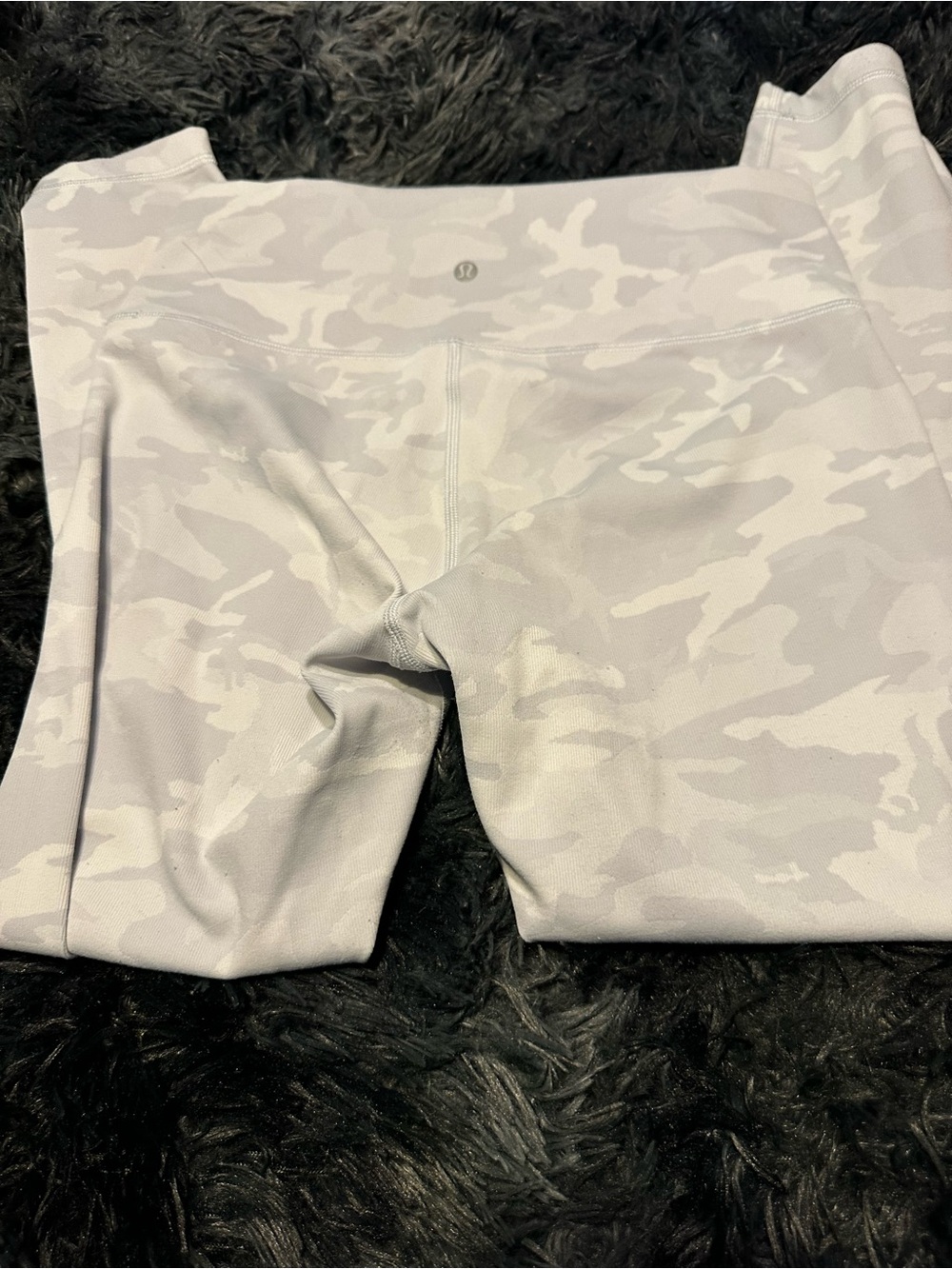 lululemon Athletica Light Gray Camo High-Rise Leggings